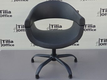 Vera Kuaför Tarama Çalışma Bekleme Koltuğu Siyah Yonca Sabit Ayak